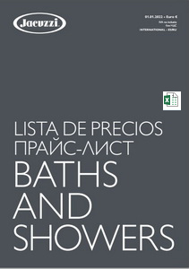 Jacuzzi Прайс-лист Baths Showers 14-01-2022 (XLSX)