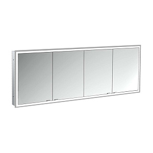 Emco Prime Зеркальный шкаф с подсветкой LED Facelift встраив. модель, 2000 mm, 4-дверки, IP 20 зеркальная задняя стенка