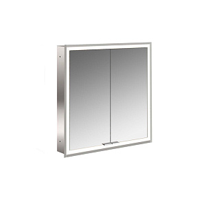 Emco Prime Зеркальный шкаф 60см., с подсветкой LED Facelift встраив. модель, 2-дверки, IP 20 зеркальная задняя стенка