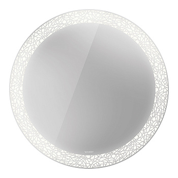Duravit Happy D.2 Plus Зеркало с подсветкой organic, круглое 90x90x4.7см, сенсорное управление