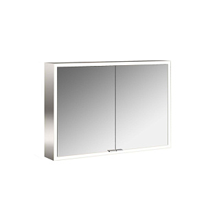Emco Prime Зеркальный шкаф 100см., с подсветкой LED Facelift навесная модель, 2-дверки, IP 20 зеркальная задняя стенка