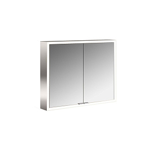 Emco Prime Зеркальный шкаф 80см., с подсветкой LED Facelift навесная модель, 2-дверки, IP 20 зеркальная задняя стенка