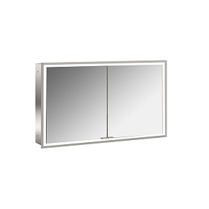 Emco Prime Зеркальный шкаф 120см., с подсветкой LED Facelift встраив. модель, 2-дверки, IP 20 зеркальная задняя стенка