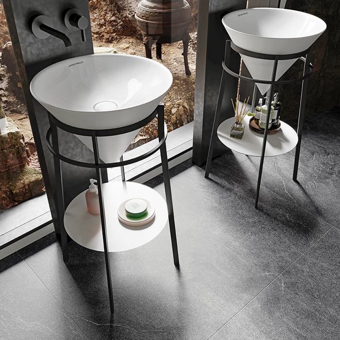 Kerama Marazzi CONO Металлическая структура напольная 44x77см, цвет: черный матовый