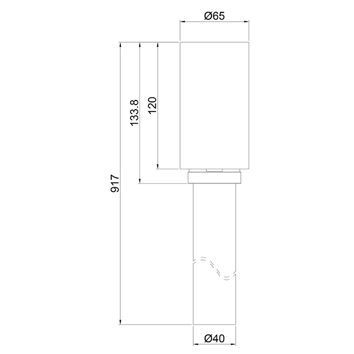 Dea Design Accessories Сифон узкий с гидрозатвором слив в пол, цвет: хром 