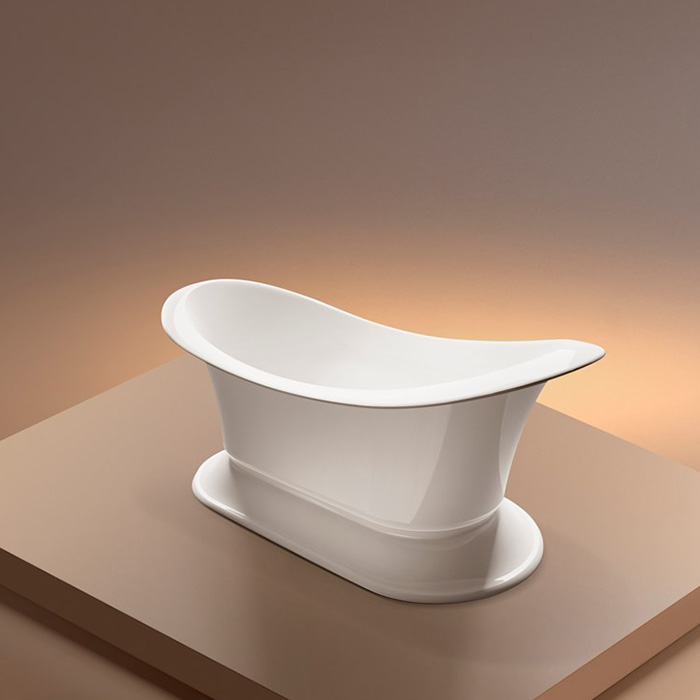 Gruppo Treesse Grand Soleil Ванна отдельностоящая 185x85см, цвет: бронза/белый