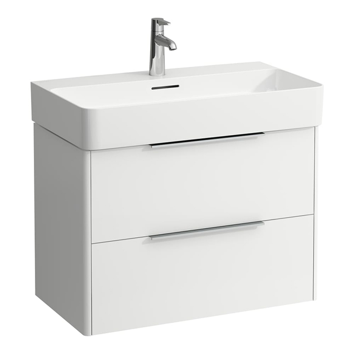 Laufen Base База с раковиной 73.5х39х53см., подвесная, с 2 ящиками, цвет: белый матовый