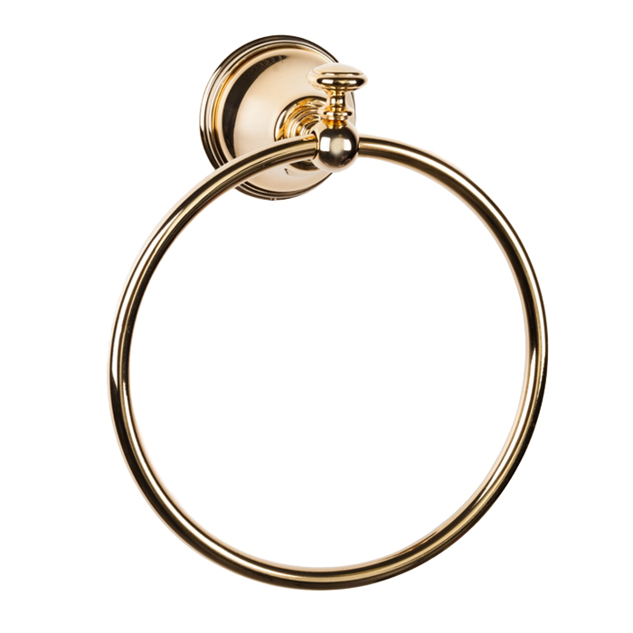 TW Harmony 015, полотенцедержатель "кольцо", подвесной, цвет: золото