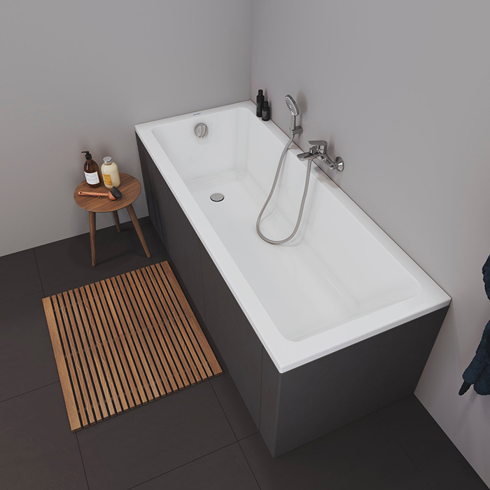 Duravit D-Neo Ванна 150х70х42см., отдельностоящая, DuraSolid, со сливом (без перелива), цвет: белый