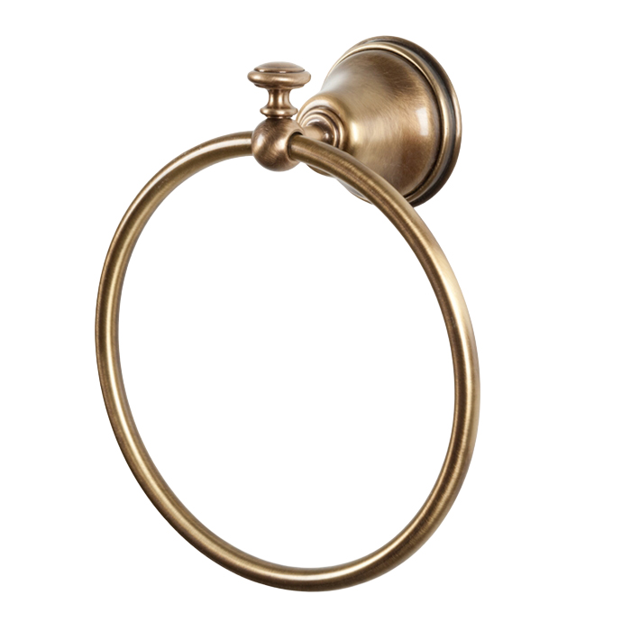 TW Harmony 015, полотенцедержатель "кольцо", подвесной, цвет: бронза