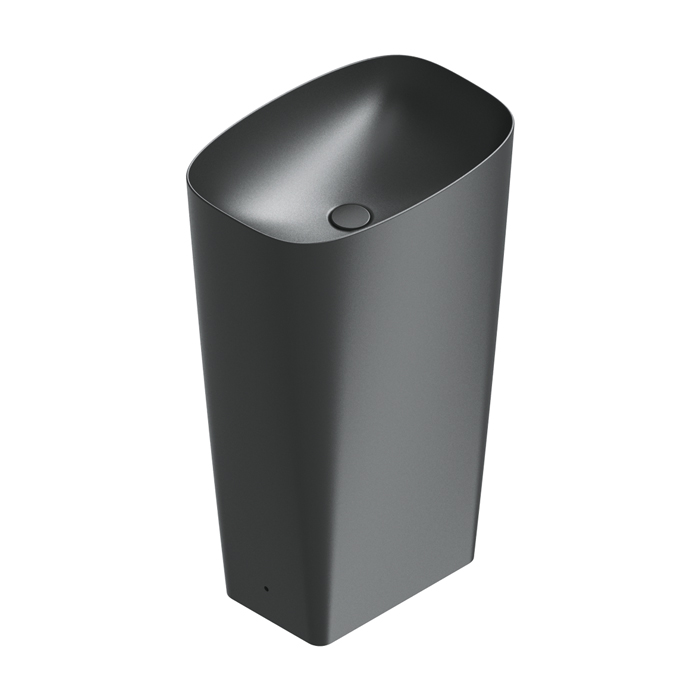 Catalano Green Раковина 55x38h85см, свободностоящая, без отв., слив в пол, цвет: черный матовый