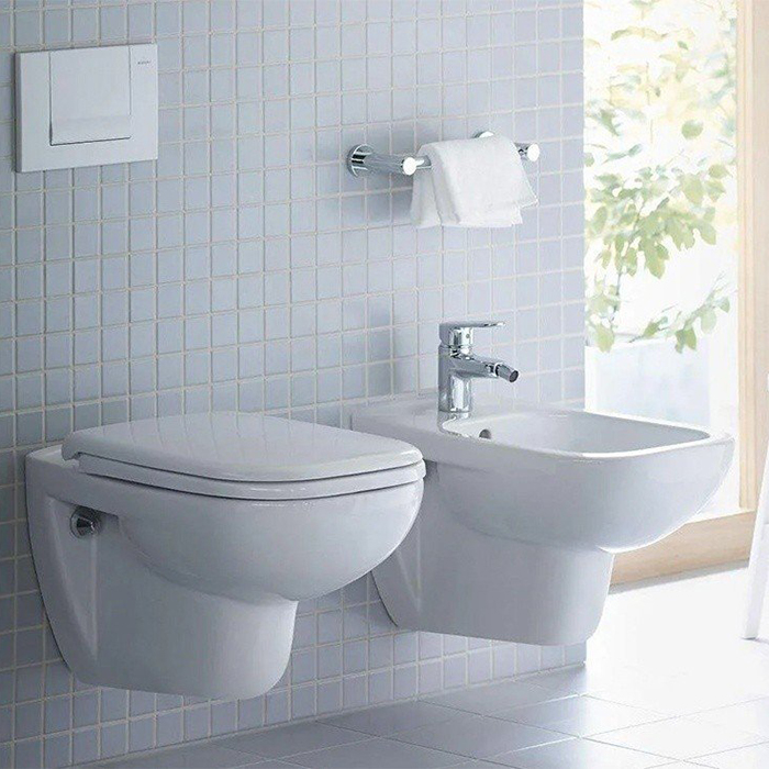 Duravit D-Code Сиденье для унитаза, петли: пластик с микролифтом, цвет: Белый