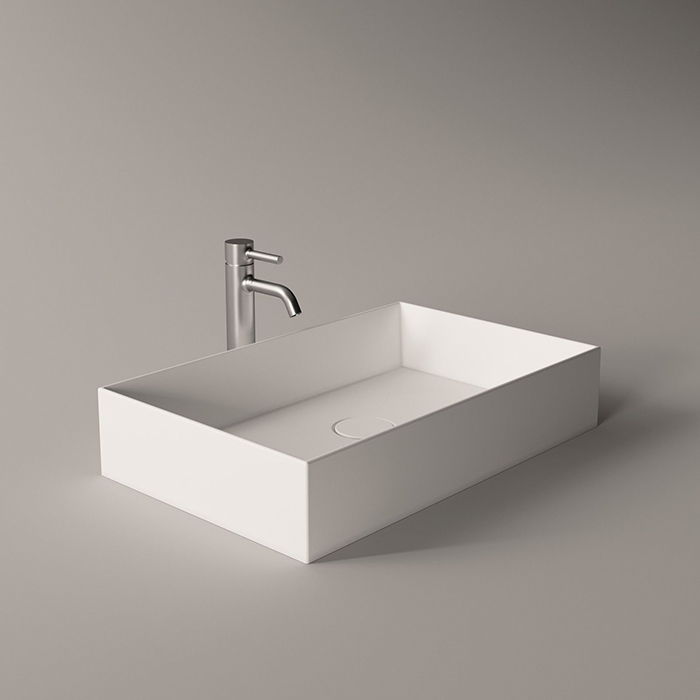 Alice Spy Rectangular Раковина 60x38х12см., накладная, без отв., цвет: белый глянцевый