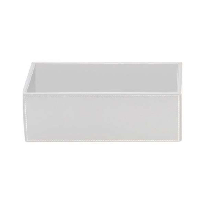 Decor Walther Brownie BOD2 Универсальная коробка 24.5x13x9.5см, настольная, цвет: белая кожа