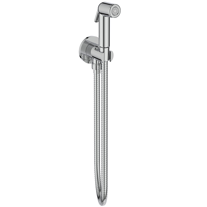 Ideal Standard Металлический шланг для душа 125 см, подсоединение G1/2", устойчивость к давлению до 5 атм, цвет: хром