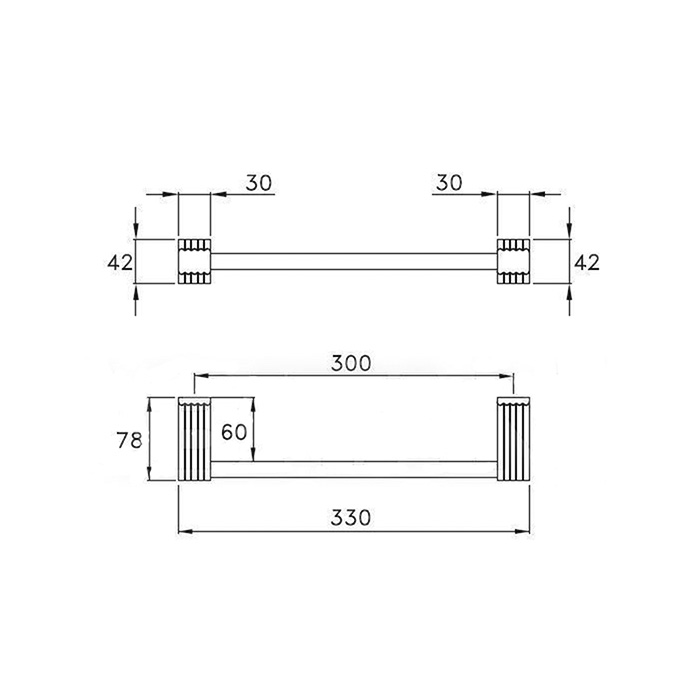 Stella Casanova Полотенцедержатель подвесной 30 см 602/30 цвет: хром
