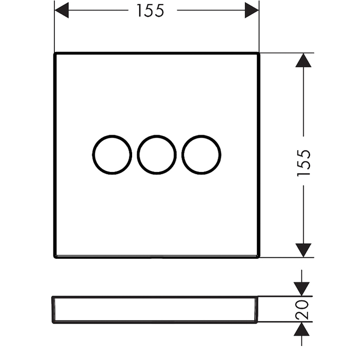 Hansgrohe ShowerSelect Переключатель потоков для душа, на 3 источника, цвет: белый матовый