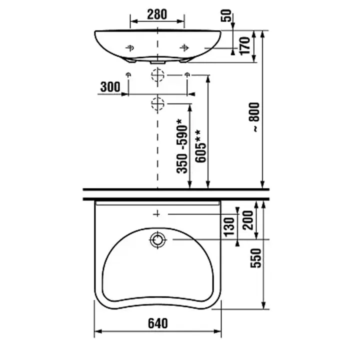 Roca Access Раковина подвесная 64х55см, с 1 отв., для людей с ограниченными возможностями, цвет: белый