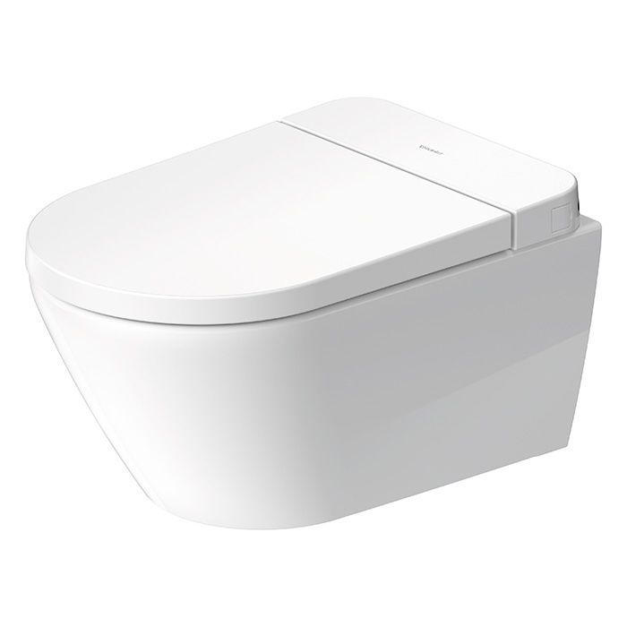 Duravit D-Neo Унитаз подвесной, безободковый, с сиденьем Sensowash, инсталляцией и клавишей, покрытие Hygieneglaze, цвет: белый