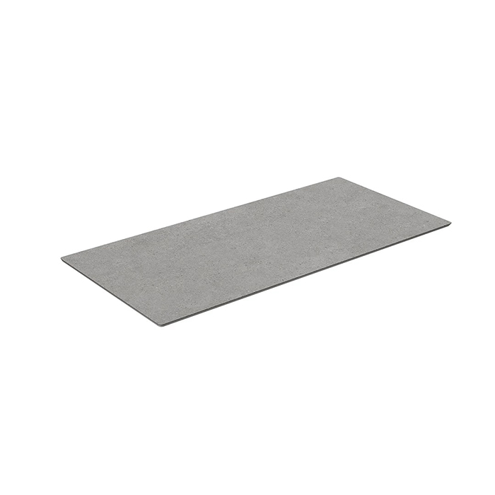 Kerama Marazzi Столешница из керамогранита для накладных раковин Фондамента 100см, с 1 отв., цвет: серый натуральный