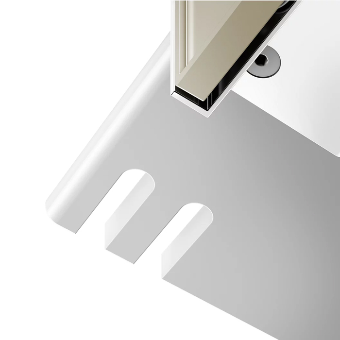 Keuco Reva Полочка для душа, встроенный крючок, подвесной, цвет: Shower shelf белый