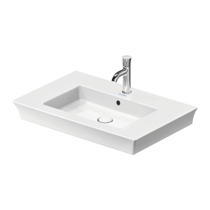 Duravit White Tulip Раковина накладная 75х49см, с переливом, с 1 отв., цвет: белый