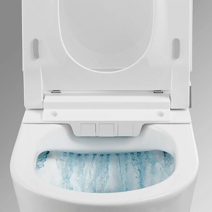 Arrow Pollux Унитаз Smart с функцией биде, 34x60см, подвесной, безободковый, цвет: белый