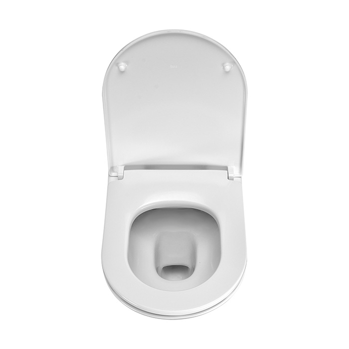 Roca The Gap Round Унитаз подвесной 35x54см, безободковый, цвет: белый