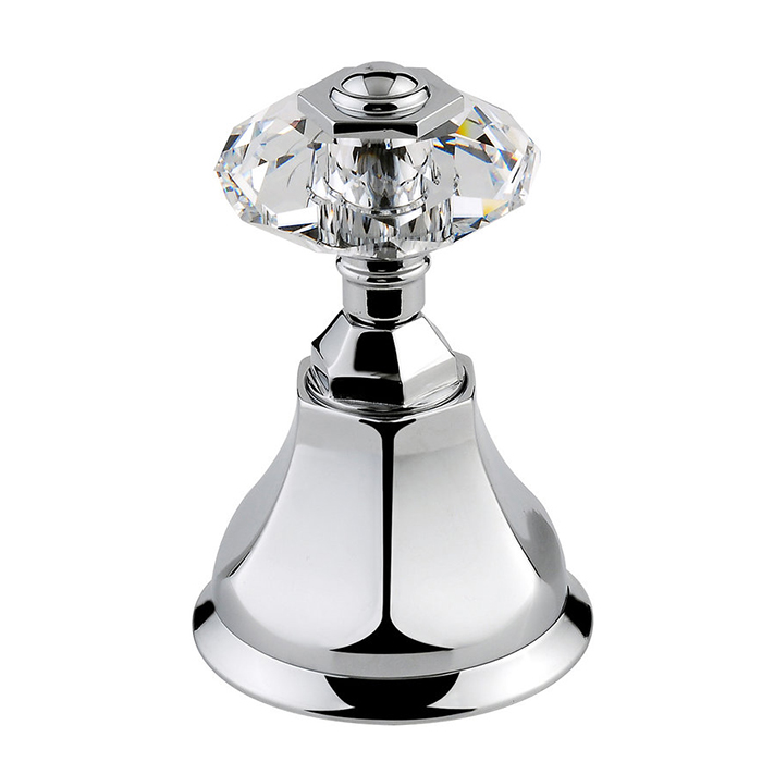 Nicolazzi Teide Вентиль запорный 1/2”, ручки Crystal handle, цвет: хром 
