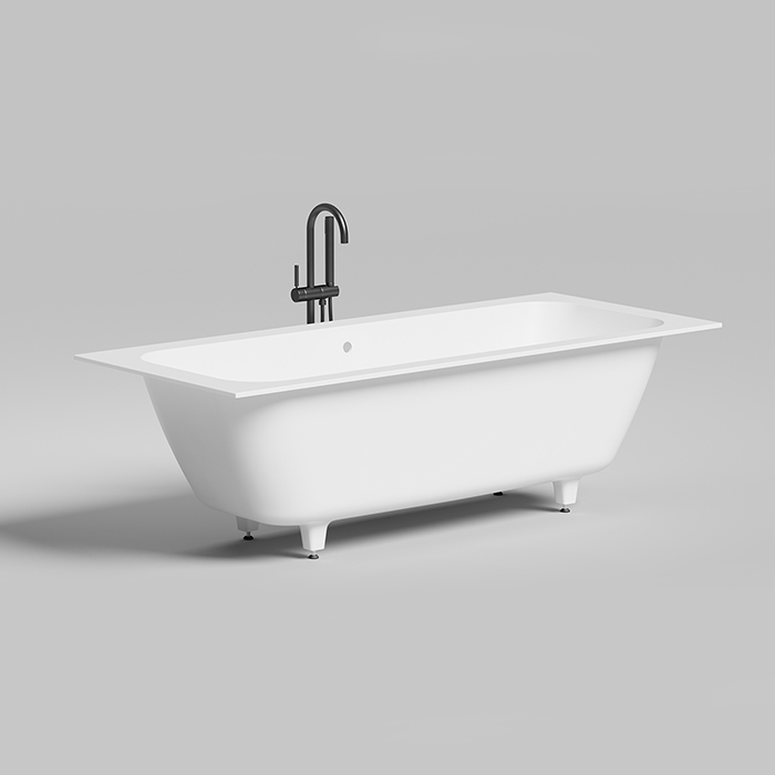 Salini Orlanda Axis Встраиваемая ванна на ножках 191х80х60см.,  "Up&Down", материал: S-Sense, цвет: белый 