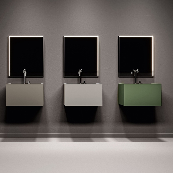 Kerasan Kanaal Раковина подвесная 60х46.5см.,с 2 отв., цвет: Matt Hazel