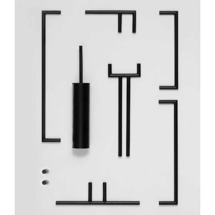 Bertocci Trecento Туалетный ёршик, напольный, цвет: черный матовый