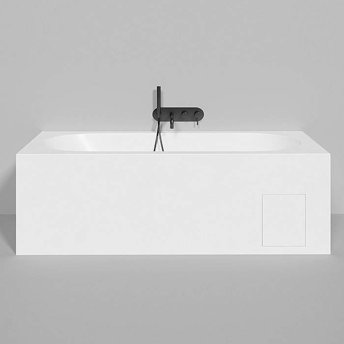 Salini Ornella Встраиваемая ванна 170х75х60cм, овальная чаша, S-Sense, цвет: белый глянцевый