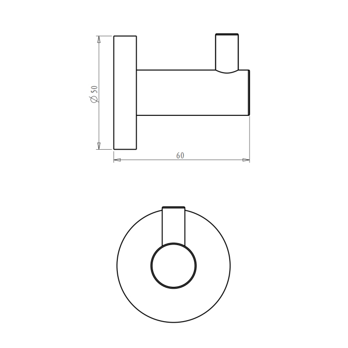 NEMO Крючок подвесной, цвет: gun metal