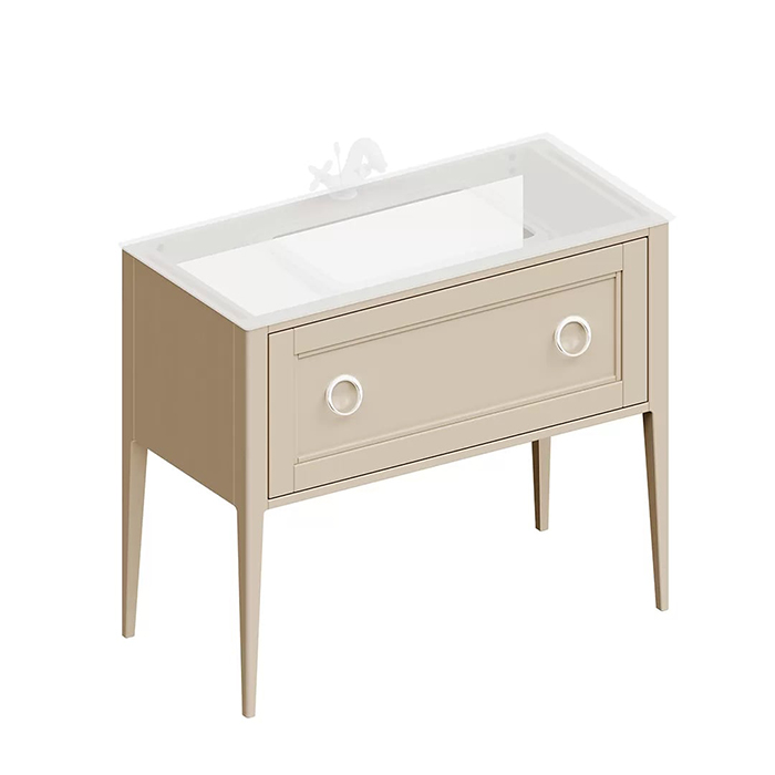 Kerama Marazzi Plaza Classic Тумба напольная 100см, 1 ящик, цвет: капучино матовый