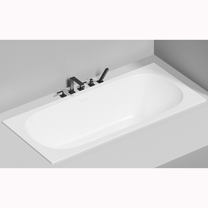 Salini Ornella Axis 190 Kit Встраиваемая ванна 190х90х60см, прямоугольная, материал: S-Sense, донный клапан "Up&Down", слив-перелив, цвет: белый глянцевый