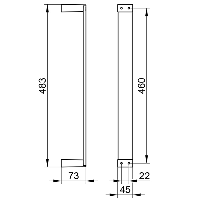 Keuco Edition 11 Полотенцедержатель, подвесной, вертикальный, цвет: хром
