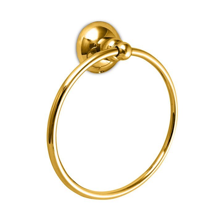 Nicolazzi Cristallo Di Rocca Полотенцедержатель-кольцо, диаметром 19.5 см, подвесной, цвет: золото