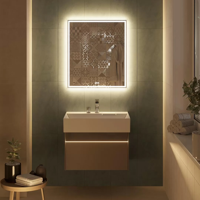 Kerama Marazzi Logica Тумба подвесная 67x46x40.3см., 2 ящика, цвет: песчаный