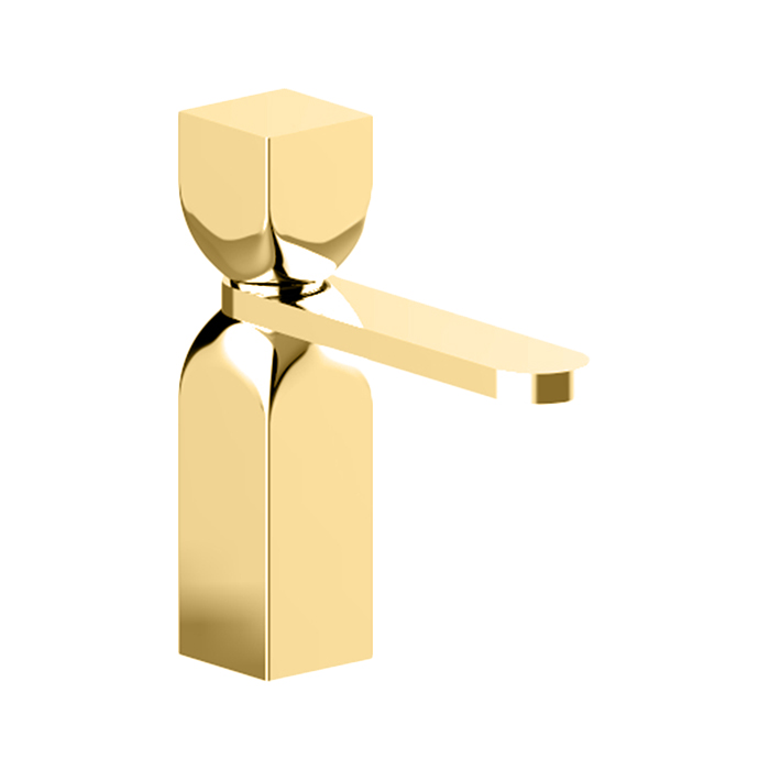 Cisal Hi-Rise Смеситель для раковины, 1 отв., с донным клапаном, цвет: Gold Brushed