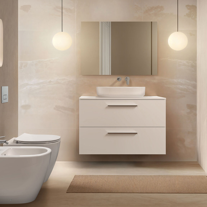 Ideal Standard Ceralife O Смеситель для раковины, настенный, излив: 18см., без донного клапана, для монтажа с A1313NU цвет: хром