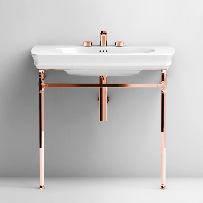 Artceram Civitas Металическая структура Quadra 76х44хh80,5см, напольная, цвет: розовое золото