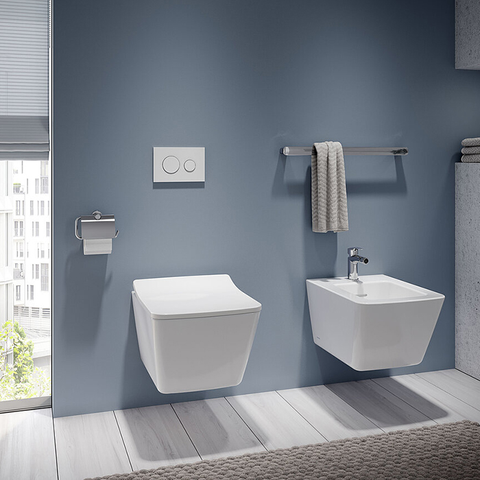 TOTO SP Унитаз подвесной безободковый 38x54x33.5см, с сиденьем, цвет: белый