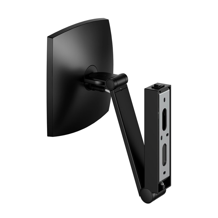 Keuco iLook_move Косметич. зеркало с подсветкой, с рычажным выкл., 200x200мм, IP 24, 3ой рычаг, увеличение x5 цвет: черный матовый