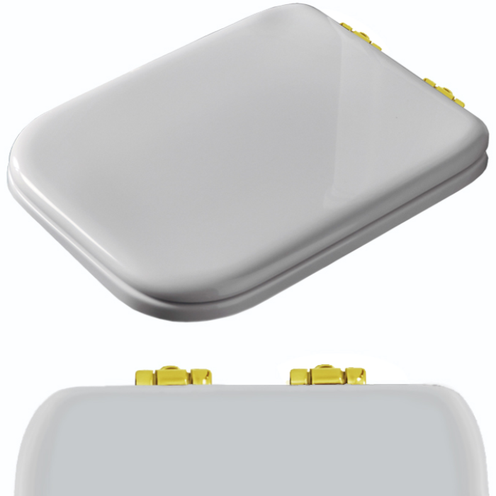 KERASAN Waldorf запчасть - комплект шарниров (микролифт) для сидения 418701/418740, цвет золото