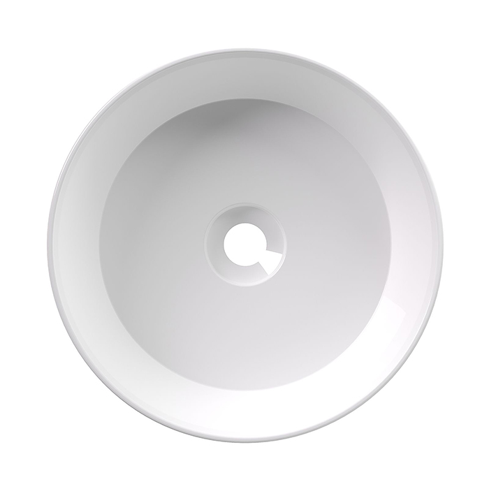 Alice Spy Round Раковина Ø40см., накладная, без отв., цвет: белый глянцевый