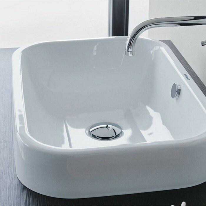 Duravit Happy D.2 Раковина 60х40см., накладная, без отв., со слив-переливом, с креплением, цвет: белый