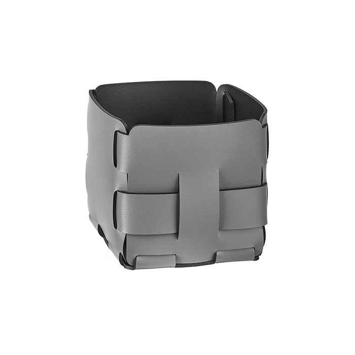 Colombo Adj Корзинка Mini Bottega, 12x12H13 см, цвет: серый/черный