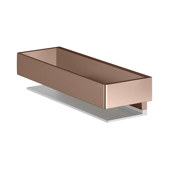 Keuco Edition 11 Полочка для душа, подвесная, цвет: brushed red gold/aluminium