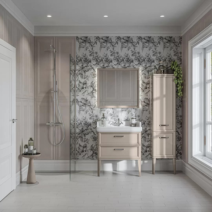 Kerama Marazzi Pompei Пенал 150см., напольный\подвесной, цвет: камео бежевый
